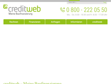 Tablet Screenshot of creditweb.de